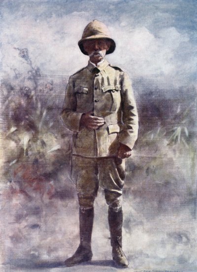 Lord Roberts ser på slaget ved Osfontein av Mortimer Ludington Menpes